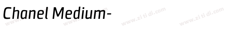 Chanel Medium字体转换